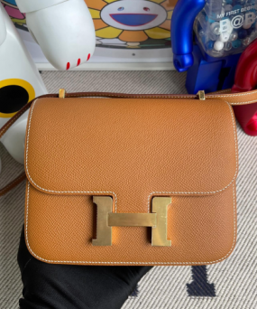 에르메스 콘스탄스18 골드브라운 금장 앱송